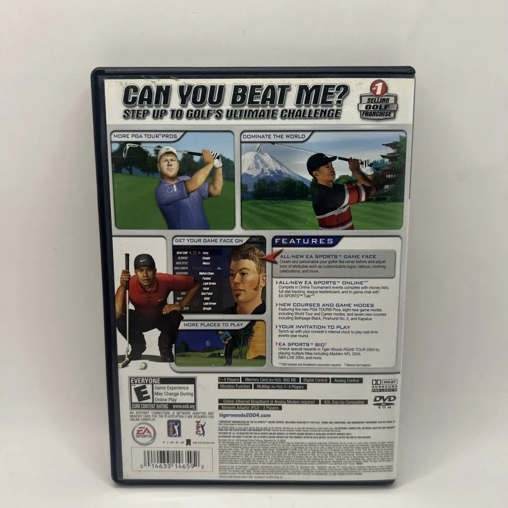 Tiger Woods PGA Tour 2004 Sony PlayStation 2 PS2 Game CIB